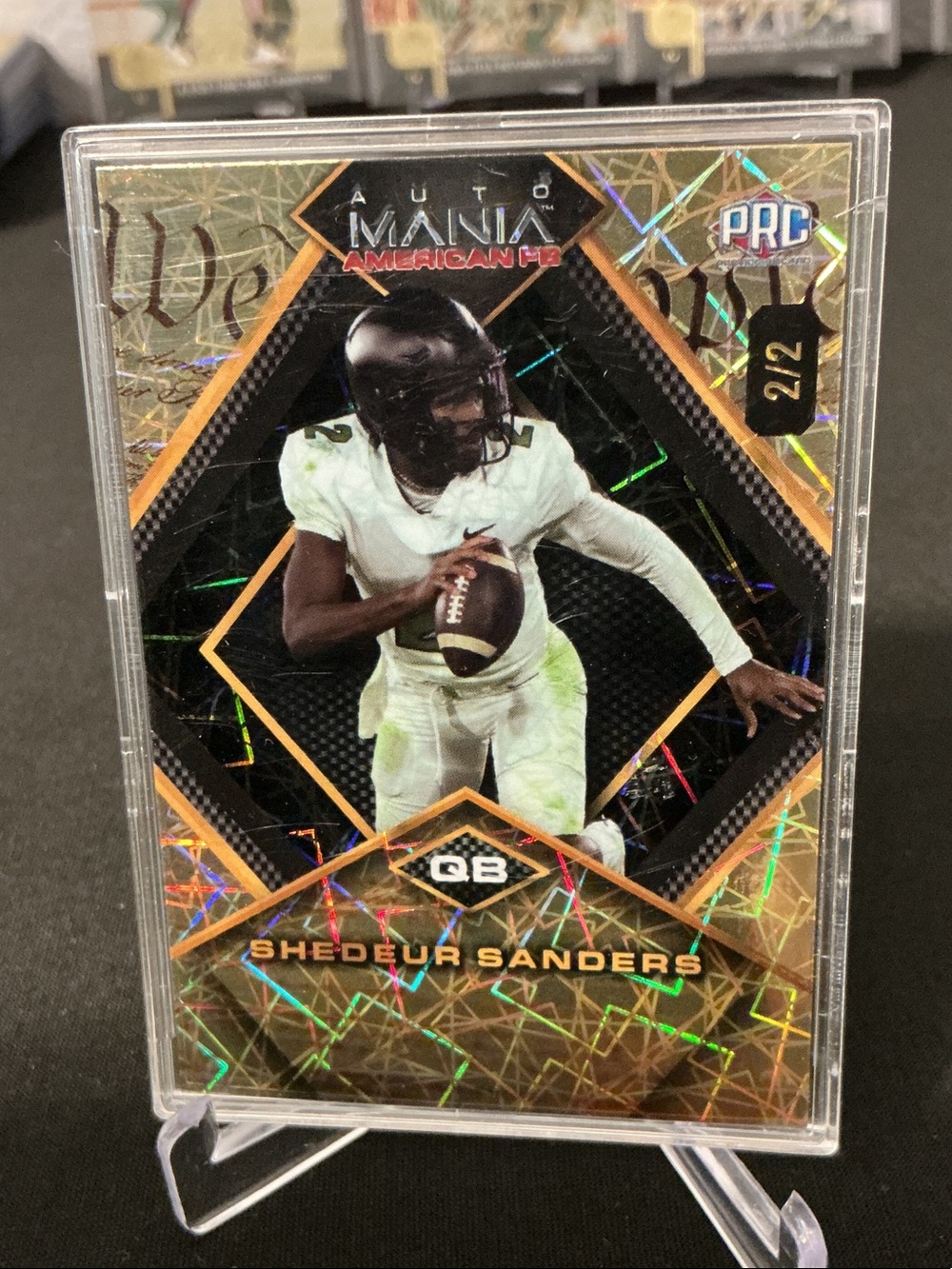 Auto Mania PRIZM Football Trading Card - White